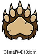 Paw Clipart #1741101 by Hit Toon