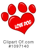 Paw Print Clipart #1097140 by Hit Toon