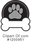 Paw Print Clipart #1200951 by Maria Bell