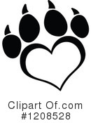 Paw Print Clipart #1208528 by Hit Toon