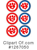 Paw Print Clipart #1267050 by Hit Toon