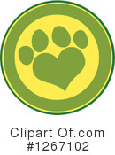 Paw Print Clipart #1267102 by Hit Toon