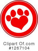 Paw Print Clipart #1267104 by Hit Toon