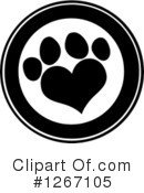 Paw Print Clipart #1267105 by Hit Toon