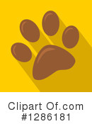 Paw Print Clipart #1286181 by Hit Toon