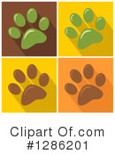 Paw Print Clipart #1286201 by Hit Toon