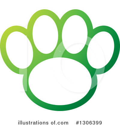 Paw Prints Clipart #1306399 by Lal Perera
