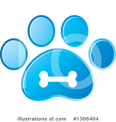 Paw Print Clipart #1306404 by Lal Perera