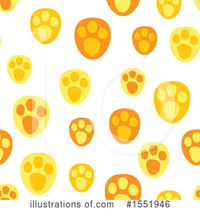 Royalty-Free (RF) Paw Print Clipart Illustration by Cherie Reve - Stock Sample #1551946