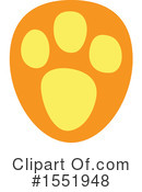 Paw Print Clipart #1551948 by Cherie Reve