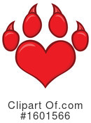 Paw Print Clipart #1601566 by Hit Toon