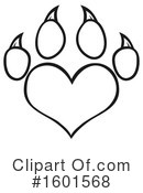 Paw Print Clipart #1601568 by Hit Toon