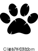 Paw Print Clipart #1741083 by Hit Toon