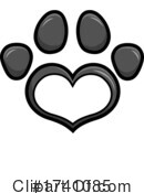 Paw Print Clipart #1741085 by Hit Toon