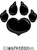 Paw Print Clipart #1741087 by Hit Toon