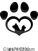 Paw Print Clipart #1741090 by Hit Toon