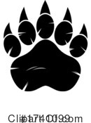 Paw Print Clipart #1741099 by Hit Toon