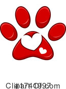 Paw Print Clipart #1741997 by Hit Toon