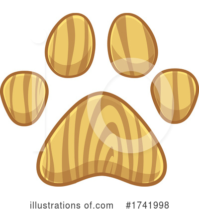Paw Prints Clipart #1741998 by Hit Toon