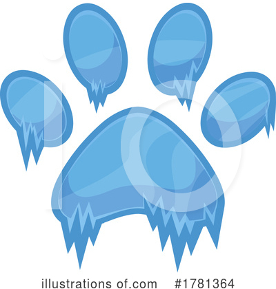 Paw Print Clipart #1781364 by Hit Toon