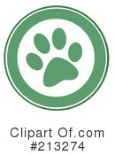 Paw Print Clipart #213274 by Hit Toon