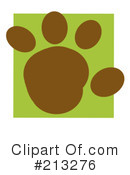 Paw Print Clipart #213276 by Hit Toon