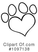 Paw Prints Clipart #1097138 by Hit Toon