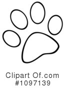 Paw Prints Clipart #1097139 by Hit Toon