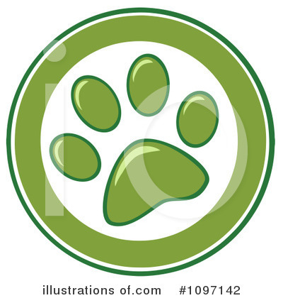 Paw Prints Clipart #1097142 by Hit Toon