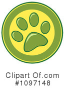 Paw Prints Clipart #1097148 by Hit Toon
