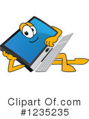 Pc Computer Mascot Clipart #1235235 by Mascot Junction