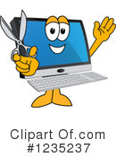 Pc Computer Mascot Clipart #1235237 by Mascot Junction