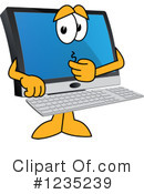 Pc Computer Mascot Clipart #1235239 by Mascot Junction