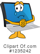 Pc Computer Mascot Clipart #1235242 by Mascot Junction