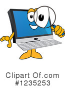 Pc Computer Mascot Clipart #1235253 by Mascot Junction