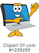 Pc Computer Mascot Clipart #1235255 by Mascot Junction