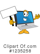 Pc Computer Mascot Clipart #1235258 by Mascot Junction