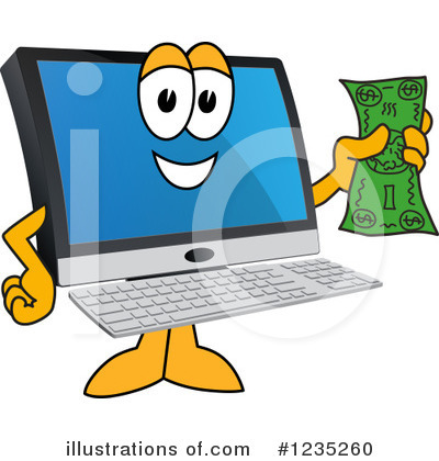 Pc Computer Mascot Clipart #1235260 by Toons4Biz