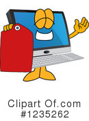 Pc Computer Mascot Clipart #1235262 by Mascot Junction