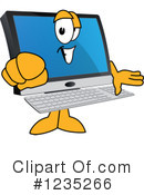 Pc Computer Mascot Clipart #1235266 by Mascot Junction