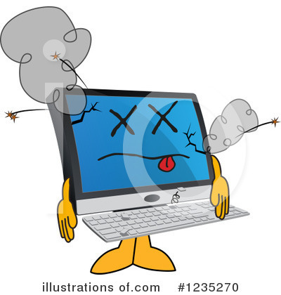 Pc Computer Mascot Clipart #1235270 by Toons4Biz