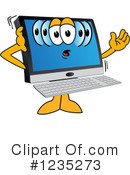 Pc Computer Mascot Clipart #1235273 by Mascot Junction