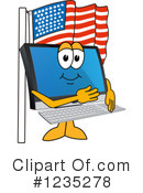 Pc Computer Mascot Clipart #1235278 by Mascot Junction