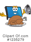 Pc Computer Mascot Clipart #1235279 by Mascot Junction