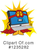 Pc Computer Mascot Clipart #1235282 by Mascot Junction