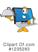 Pc Computer Mascot Clipart #1235283 by Mascot Junction