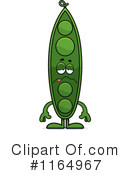 Pea Pod Clipart #1164967 by Cory Thoman