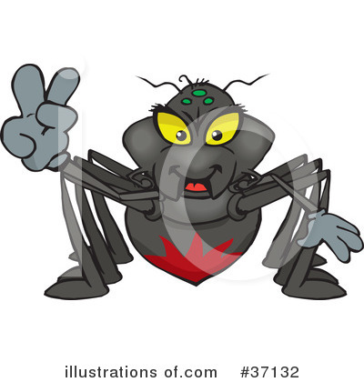 Spider Clipart #37132 by Dennis Holmes Designs