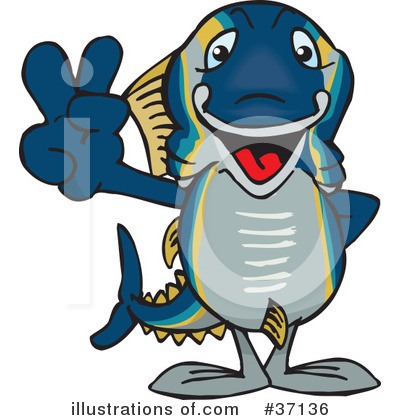 Tuna Fish Clipart #37136 by Dennis Holmes Designs