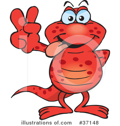 Salamander Clipart #37148 by Dennis Holmes Designs